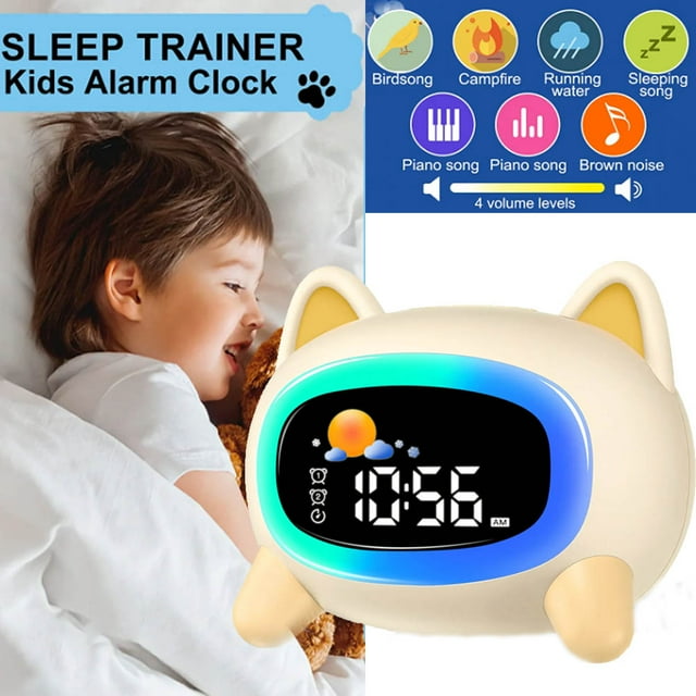 Kid Alarm Clock,OK to Wake Clocks for Toddlers,with Children's Sleep