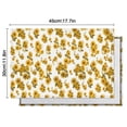 thumbnail image 6 of White Yellow Flower Sunflower Pattern Summer Placemats Table Placemats Set Of 4-Linen Kitchen Washable Placemats Table Mats 11.8"x17.7" Non-Slip Heat Resistant, 6 of 6