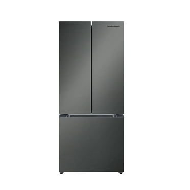Hamilton Beach, 16.6 Cu. Ft. French Door Refrigerator, Black Stainless