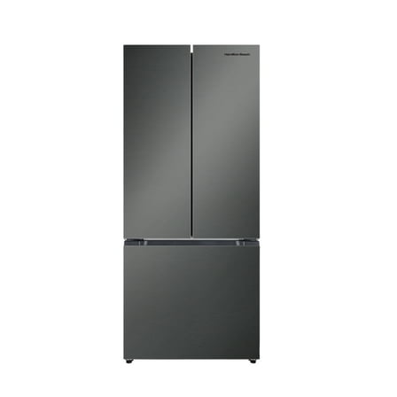 Hamilton Beach, 16.6 Cu. Ft. French Door Refrigerator, Black Stainless