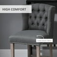 thumbnail image 5 of HomCom Bar Stool, Gray, Set of 2, 5 of 9