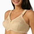thumbnail image 2 of Women's Plus Size Minimizer Sleep Unlined Full Coverage Lace Wirefree Bra 42A, 2 of 8