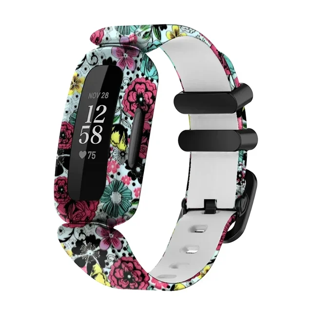 Silicone Replacement Smart Watch Band for Fitbit Ace 3/Inspire 2, Kids' Gel Strap, Model FBB0269, New