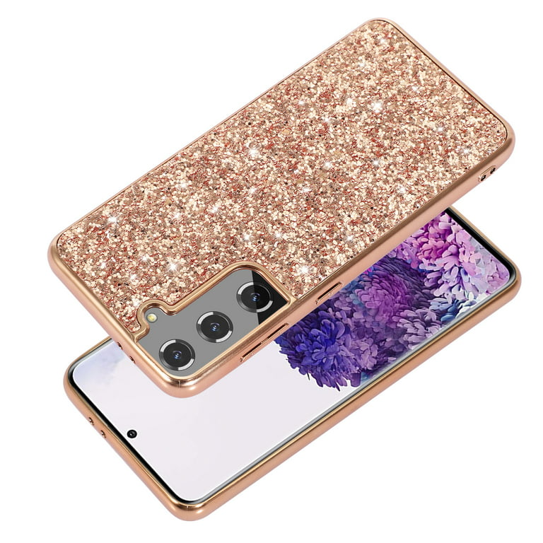  KSWOUS Glitter Case for Samsung Galaxy S23 FE 5G 6.4, with  Screen Protector [2 Pack], Cute Clear Bling Sparkle Protective Slim Soft  Shockproof Cover Women Girls Phone Case for Samsung Galaxy