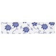 thumbnail image 2 of MKHERT blue Floral Table Runner for Office Kitchen Dining Wedding Party Home Decor 14x72 inch, 2 of 3