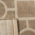 thumbnail image 6 of Safavieh Courtyard Archimedes Geometric Indoor/Outdoor Area Rug, Brown/Bone, 5'3" x 7'7", 6 of 10
