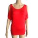 thumbnail image 4 of Dnzceghtig Camisetas de manga corta con hombros descubiertos para mujer, blusa suelta de verano, camisetas de manga corta, equipo holgado informal, 4 of 6