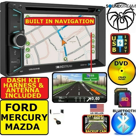 FORD MERCURY MAZDA GPS NAVIGATION SYSTEM Bluetooth DVD USB BT CAR Radio Stereo