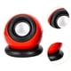 thumbnail image 5 of Lindo mini altavoz, altavoz de escritorio, sonido estéreo de 3 W, pequeño altavoz compacto pequeño altavoz para habitación ducha portátil Rojo, 5 of 7