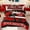 Black Red, variant on Manfei Rugby Soccer Sports Queen Comforter Set, Black Grey Abstract Stripes Bedding Sets, Teens Kids Boys Girls Reversible Bedding Comforter Set, Microfiber Bedroom Decor, 3-Piece