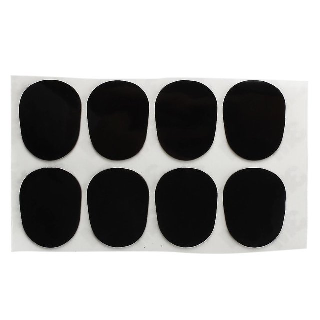 8 parches almohadillas almohadillas boquilla para saxofón alto 0,8 mm negro