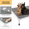 thumbnail image 3 of Veehoo Chew Proof Dog Bed, Rustless Aluminum Frame and Textilene Mesh Fabric, Black Silver, XX Large, 3 of 8