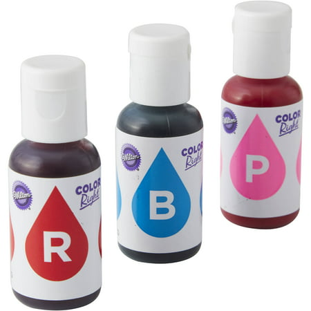 Wilton Blue and Pink Color Right Performance Color System Food Coloring (Best Red Food Colouring)