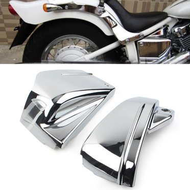 ZS Chrome Side Fairing Battery Cover For Yamaha V-Star Drag Star 650 XVS650