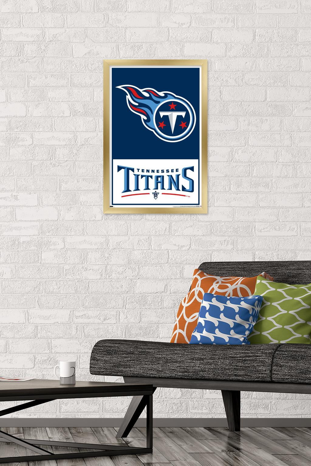 NFL Tennessee Titans - Logo 21 Wall Poster, 14.725" x 22.375", Framed