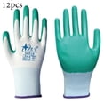 thumbnail image 4 of Wmool 12 Paires de Gants de Protection en Nitrile Résistants à l'Usure et Antidérapants Flexibles, 4 of 8