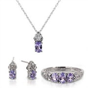 Tanzanite and Diamond Gift Set