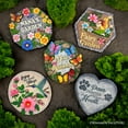 thumbnail image 7 of Grandma&rsquo;s Garden Floral Stepping Stone, 9.5" Decorative Outdoor Decoration, 7 of 7