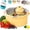 Yellow, variant on One-Touch Cordless Electric Fruit Cleaner Spinner, 2-in-1 Salad Spinner, Strainer & Food Dryer, 1500mAh Battery,Detachable & Non-Slip Base, for Berries Lettuce Greens