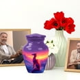thumbnail image 6 of JAGASY Dragon Miniature Urn for Ashes Adult Male, Purple Small Urns for Human Ashes Keepsake, Snowy Mountain & Sunset Decorative Urns for Sister, Handmade Cremation Urn for Brother, (3 Inch), 6 of 7