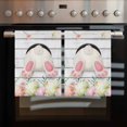 thumbnail image 2 of Easter Kitchen Towels Set of 4, Water Absorbent Dish Towel, Spring Bunny Feet Eggs Floral Herb Wooden Plank Decorative Hand Towels - Quick Drying Cloth for Cooking Baking, 18x28 Inch, 2 of 8
