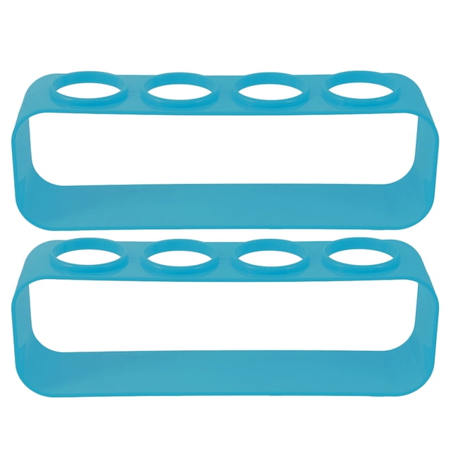 unbranded 2Ud Soporte Para Botella De Bebida Plástico Resistente Y Compacto Color Azul Para Uso En Hogar