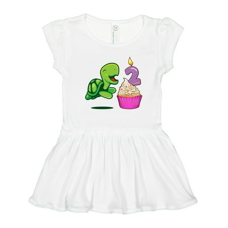 

Inktastic 2nd Birthday Turtle Gift Toddler Girl Dress
