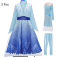 thumbnail image 1 of HAWEE Elsa 2 Ensemble de Déguisement Reine des Neiges (3 Pcs) pour Fête de Cosplay d'Halloween, 1 of 6