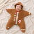 thumbnail image 3 of Loyni 0-3 Months Christmas Star Shape Hooded Swaddle Sack Unisex Xmas Print Baby Sleeping Bag Newborn Fleece Wearable Blanket Gift for Holiday Party, 3 of 8