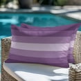 thumbnail image 4 of Throw Pillow Covers 12x20 Inch Inch Set of 2 Purple Decorative Pillow Covers Gradient Stripes Modern Cushion Cover Pillowcase for Sofa Couch Bed Home Decor, 4 of 9
