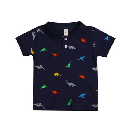 

VISgogo Dinosaur/Cactus Print Short Sleeve Lapel Button Down Shirt with Pocket