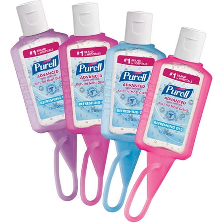 Purell Advanced Instant Hand Sanitizer Gel with Attachable Jelly Wrap Holders 1oz, 25/Bowl,1 Bowl