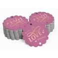 thumbnail image 2 of Inkdotpot Rose Gold Foil Paper Hang Tags Let Love Sparkle Wedding Favor Tags 100 Pieces, 2 of 7