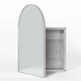 thumbnail image 3 of SogesPower 36"*24" Ironmongery Frame Wall Mount Mirror Bathroom Medicine Cabinet- Silver, 3 of 10