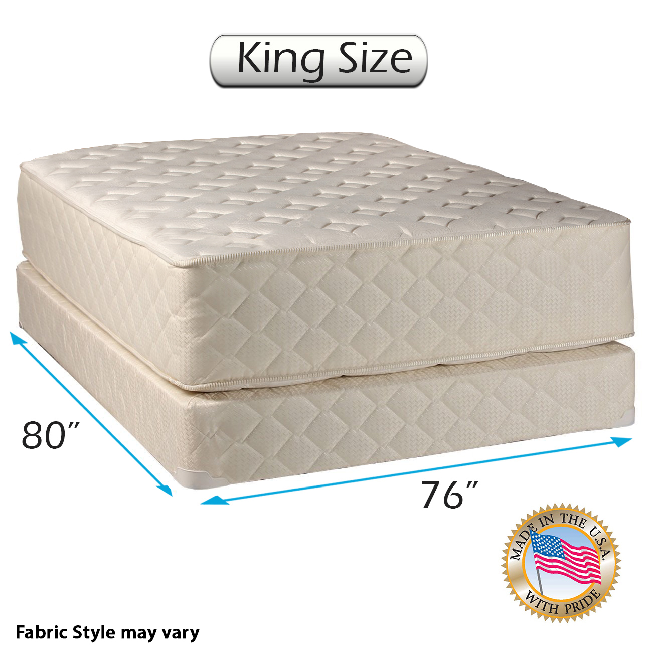 Dream Solutions USA Highlight Luxury Firm King Mattress & Low 5" Height