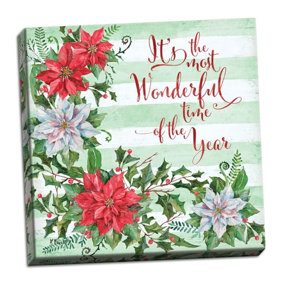 Gango Home Decor Modern Juliette Inspiration Holiday by Paul Brent (Ready to Hang); One 12x12in Hand-Stretched Canvas