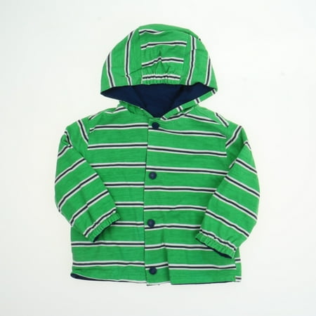 

Pre-owned Unknown Brand Boys Green | Navy | Stripes Jacket size: 12 Months