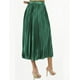 thumbnail image 4 of Falda satinada con cinto AMAD para mujer verde M AMAD FW22-F07, 4 of 5