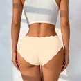 thumbnail image 4 of LIZUOJUN Under $2 Underwear Women Scalloped Edge Hipster Cheeky Bikini Briefs Silky No Show Stretch Breathable Panties XS,S,M,L, 4 of 7