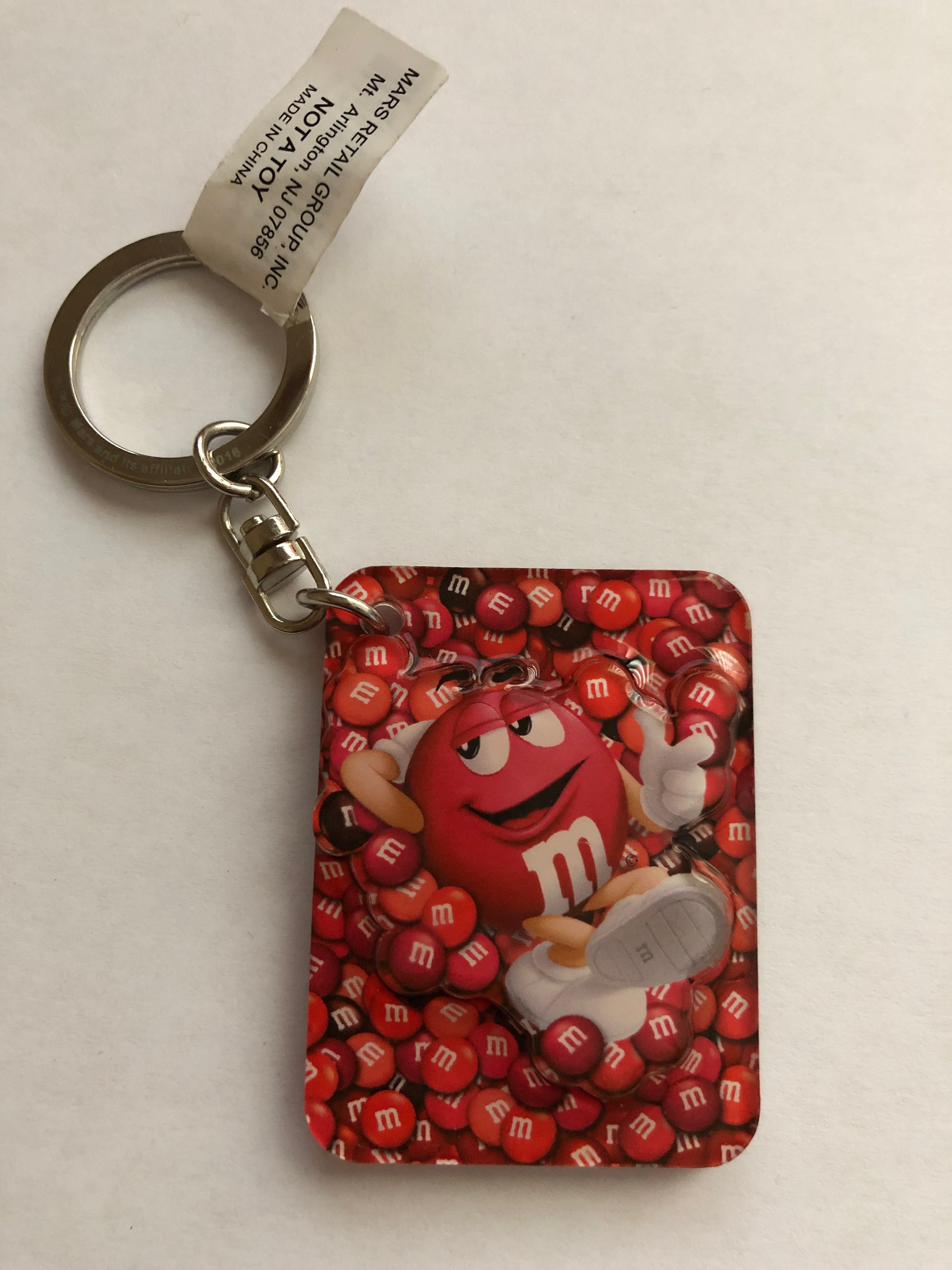 M&M'S M&M's World Red Characters Keychain New with Tag