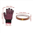 thumbnail image 2 of Guantes resistentes al calor y 3 rollos de cinta de prensa de calor de 10 mm x 33 metros y 108 pies guantes una prueba de calor Guante Cinta térmica Cinta de sublimación, 2 of 5