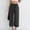 *Black, variant on ClodeEU Women's Linen High Waist Flowy Wide Leg Pant with Drawstring ,Cropped Loose Trousers with Pockets Blue,Womens Plus XXL