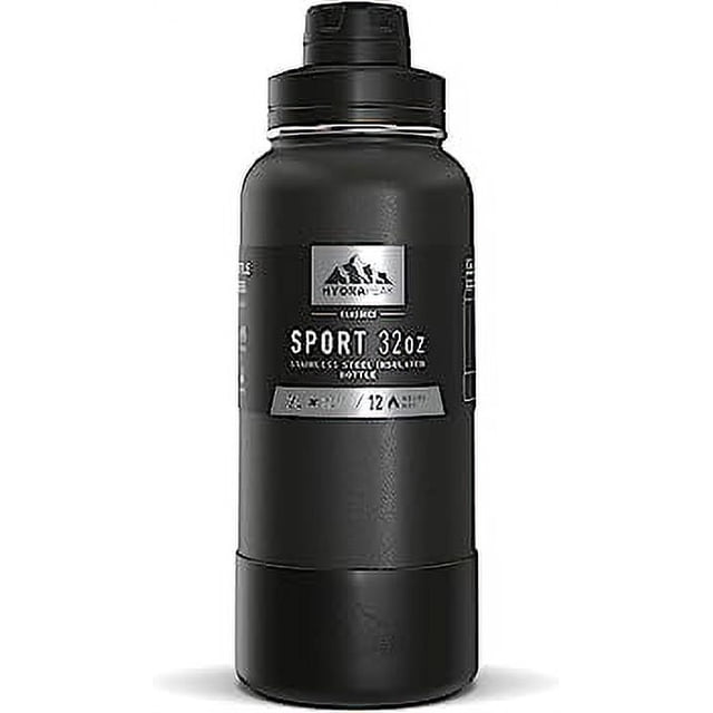 Botella Sport Boot HYDRAPEAK 32 oz con Asa y Popote Negro