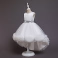thumbnail image 5 of GYRATEDREAM Princess Girls Dress for Wedding Birthday Party with Train Size 3-10 Years, 5 of 11