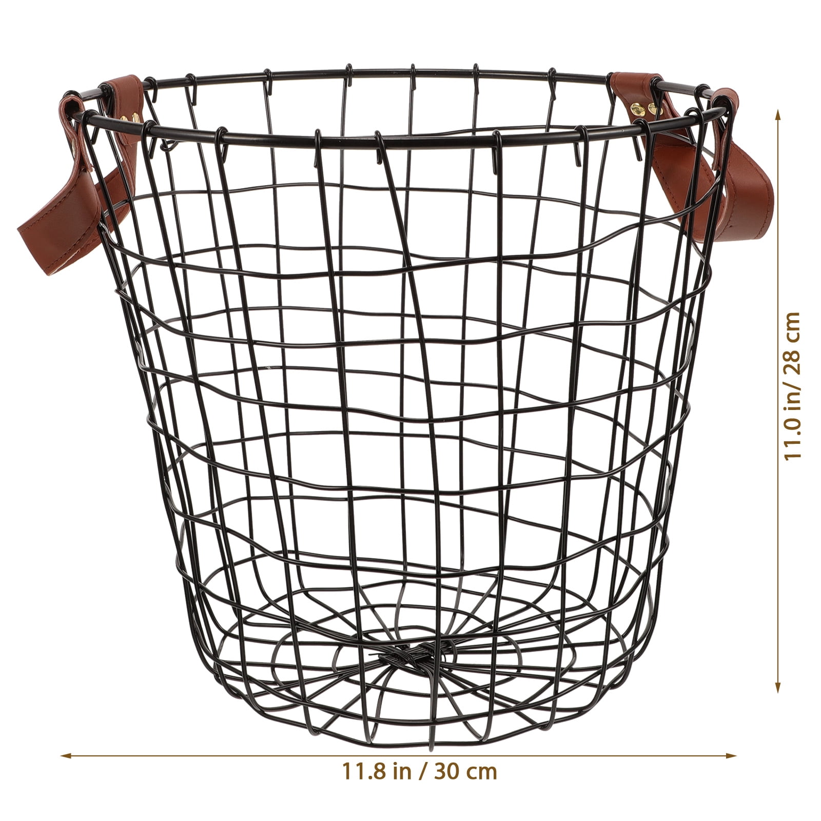 Raindrops Very Firewood Storage Basket Timeless Firewood Basket 30.00X30.00X28.00CM Black