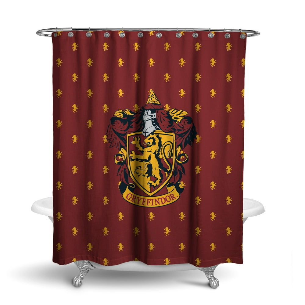 Harry Potter Shower Curtain Hogwarts Houses Gryffindor Slytherin