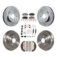 thumbnail image 1 of Transit Auto Front Rear Disc Brake Rotors Ceramic Pads and Drum Kit (7Pc) for Car Chevrolet Cobalt Pontiac G5 K8T-102754, 1 of 11
