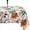 Red-green, variant on Lemon Outdoor Tablecloth with Umbrella Hole for Round Table, Waterproof Lemon Patio Table Cloth with Zipper - 60 x 60 inches
