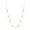 Emerald & Beads, variant on Bezel-Set Created Ruby 16+2" Beaded Station Necklace - Sterling Silver Jewelry for Women or Teens