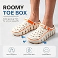thumbnail image 4 of Knivor Garden Clogs for Men Sporty Foam Runner EVA Cloud Slides with Massage Footbed Lightweight Non Slip Breathable Outdoor Indoor Beach Shower Garden Water Shoes, 4 of 9